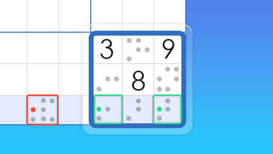 sudoku with auto candidate mode